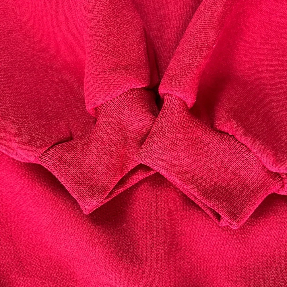 Red Crewneck Sweatshirt Vintage Jerzees 4XL Oversized Russell Corp 90s Sweater
